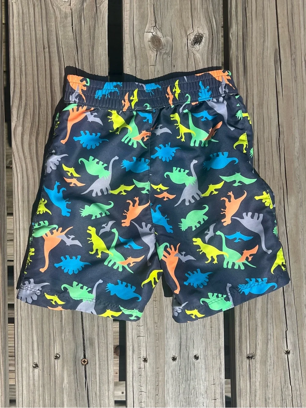 •Wonder Nation 4T Dinosaur Swim Trunks! EUC!